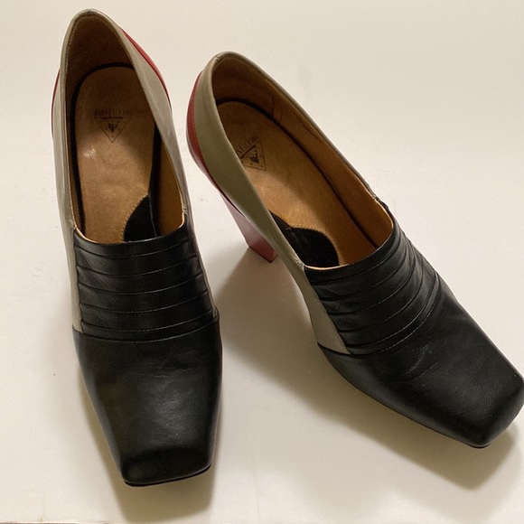 John Fluevog Rare Color Block Leather Shoes. - Picture 14 of 14